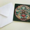Gingerbread Fairy Christmas Card and white envelope, also suitable for other seasonal celebrations or as happy holidays cards