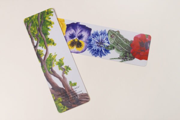 Garden Flora Fauna Bookmarks inspired by some of my favourite flowers, leafy trees and one of my favourite garden creatures.